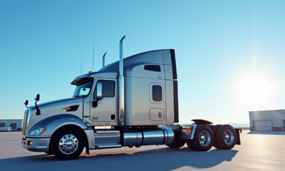 Camion industriel de 15 tonnes sur un site moderne
