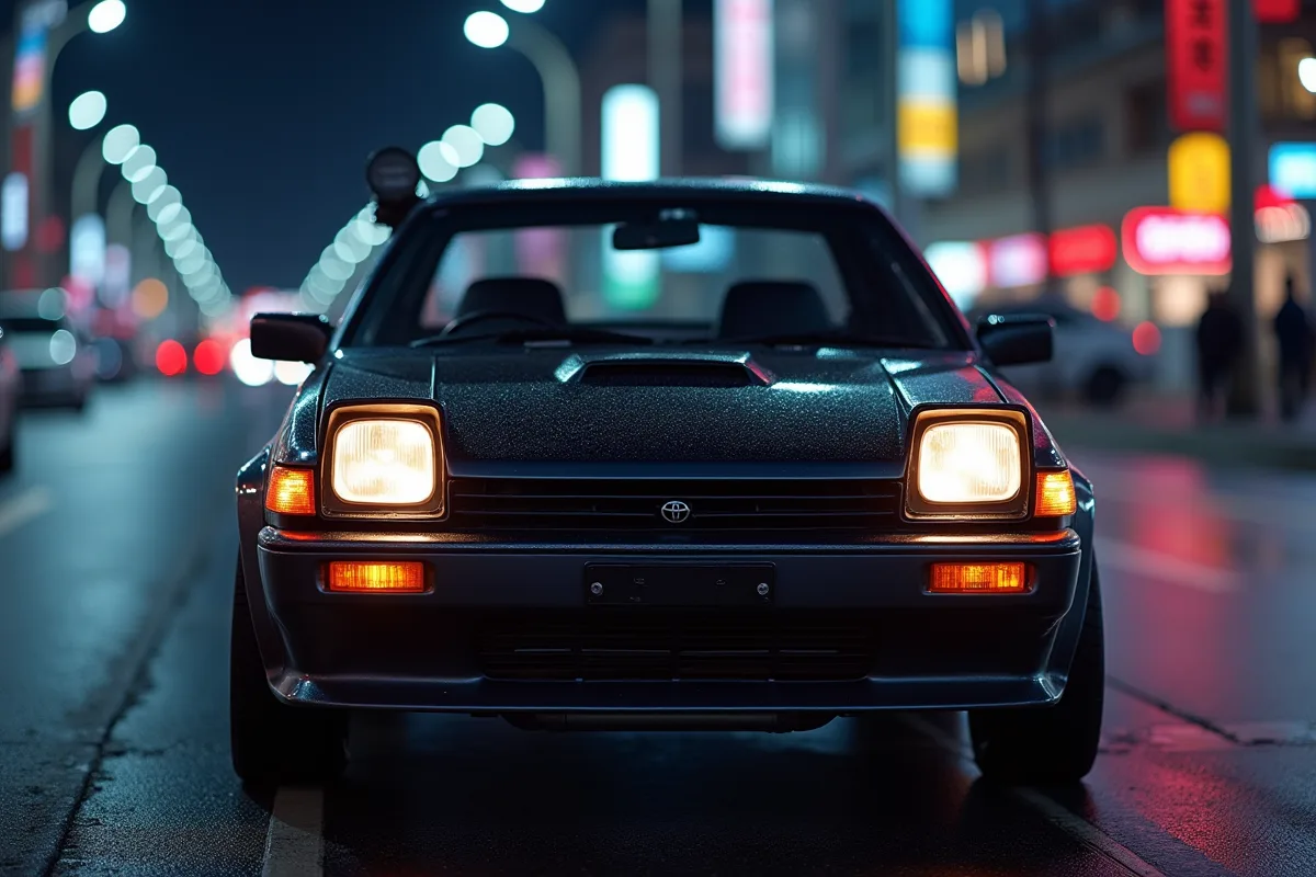 Toyota Levin AE86 emblématique dans la culture pop des années 80