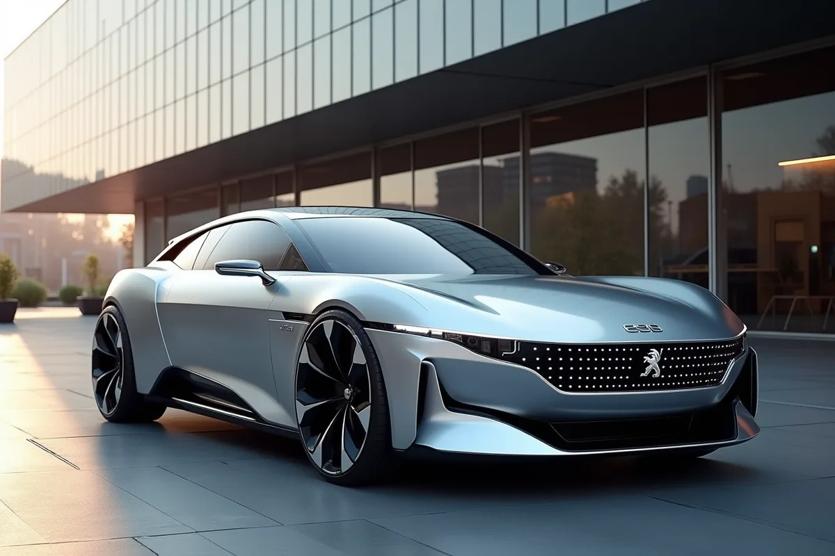 Peugeot 608 avec motorisation hybride et équipements de luxe